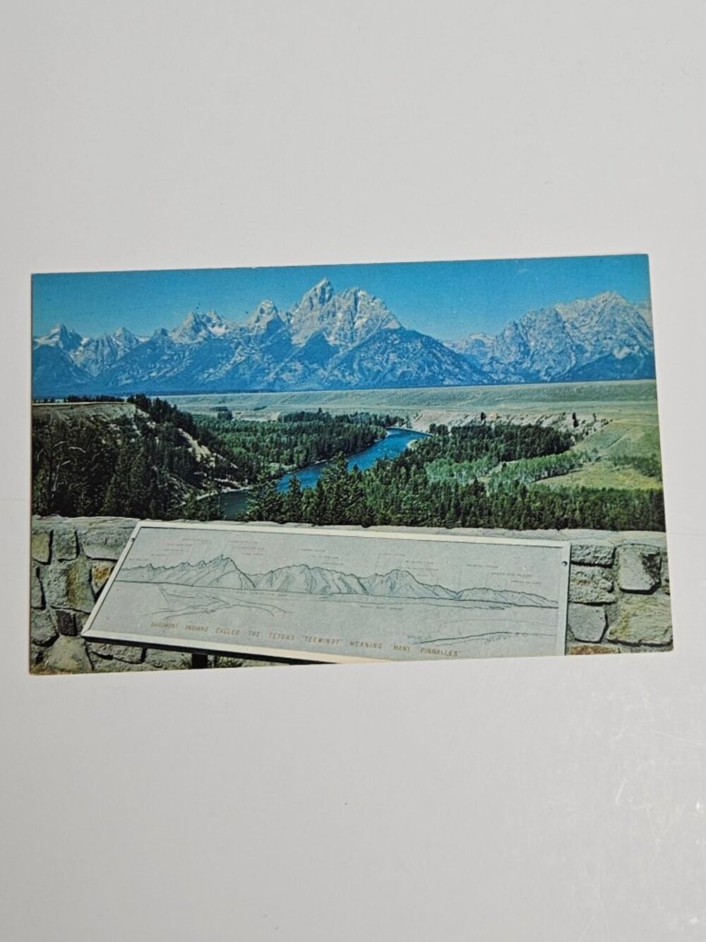 The Grand Teton Range of Mountains Snake River Postcard